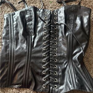 Tripp NYC Black Leather Detail